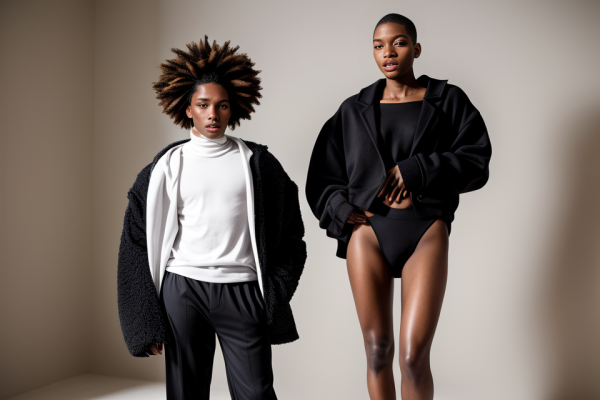 What is the difference between gender-neutral and androgynous fashion for black individuals?