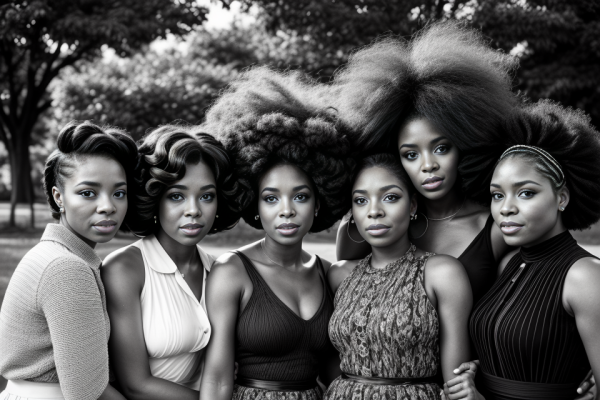 How did black girls wear their hair in the 60s?